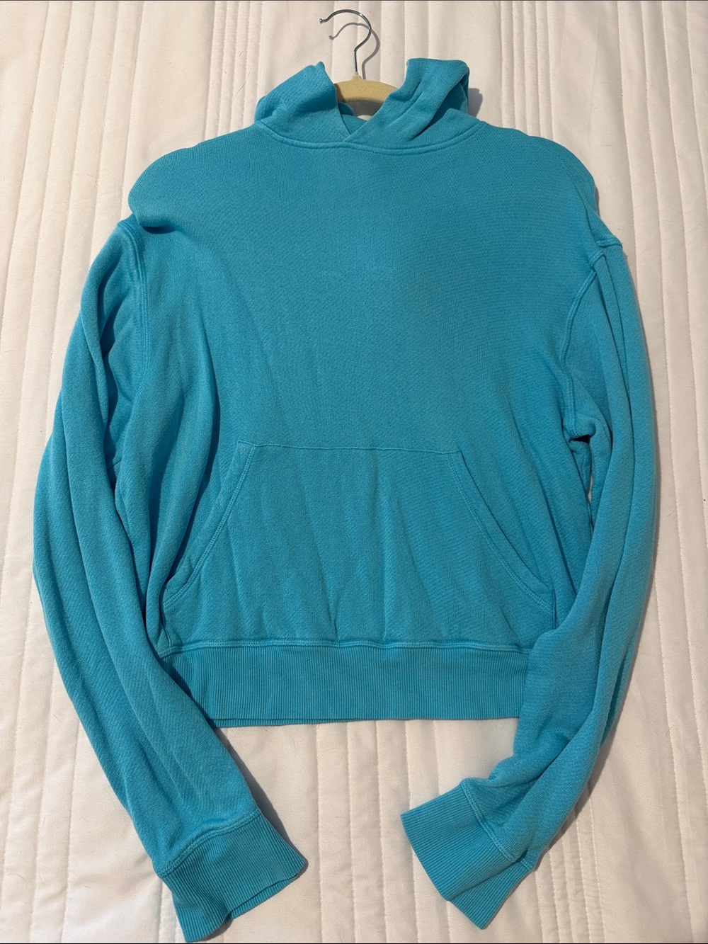 SKIMS Aqua Crewneck Hoodie Sweater